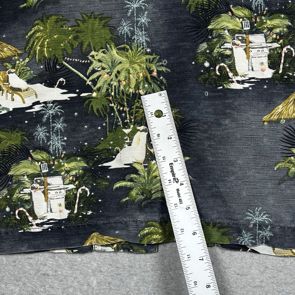 Tommy Bahama Mens XL Multicolor X Mas Hawaiian Silk Short Sleeve Limited Edition - Picture 13 of 13